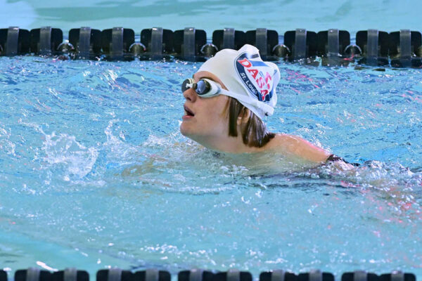 A young swimmer at Dairyland Games